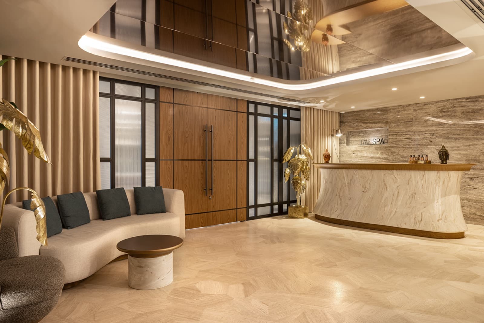 Navitas Spa İstanbul Havalimanı resepsiyon ve karşılama alanı